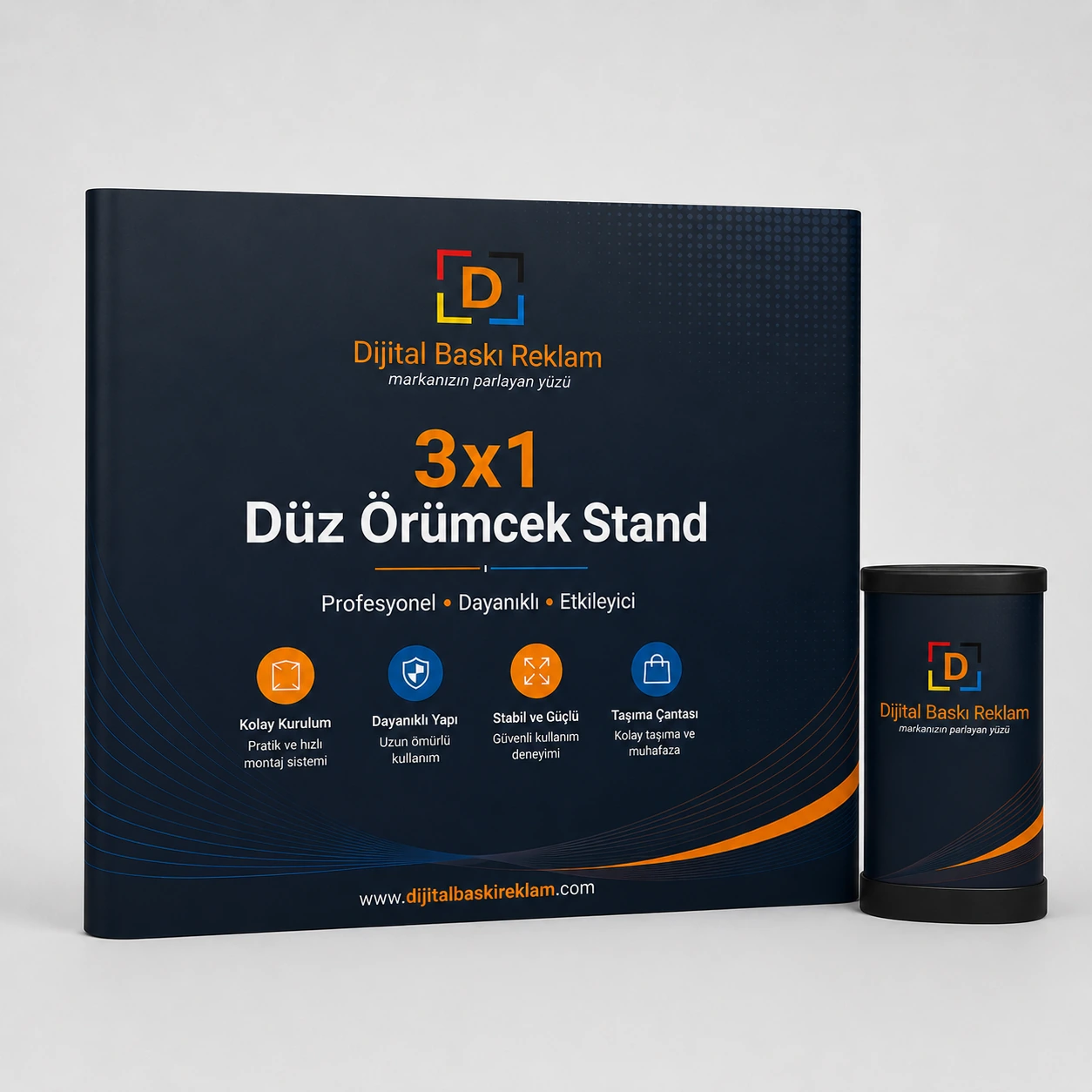 3x1 Düz Örümcek Stand